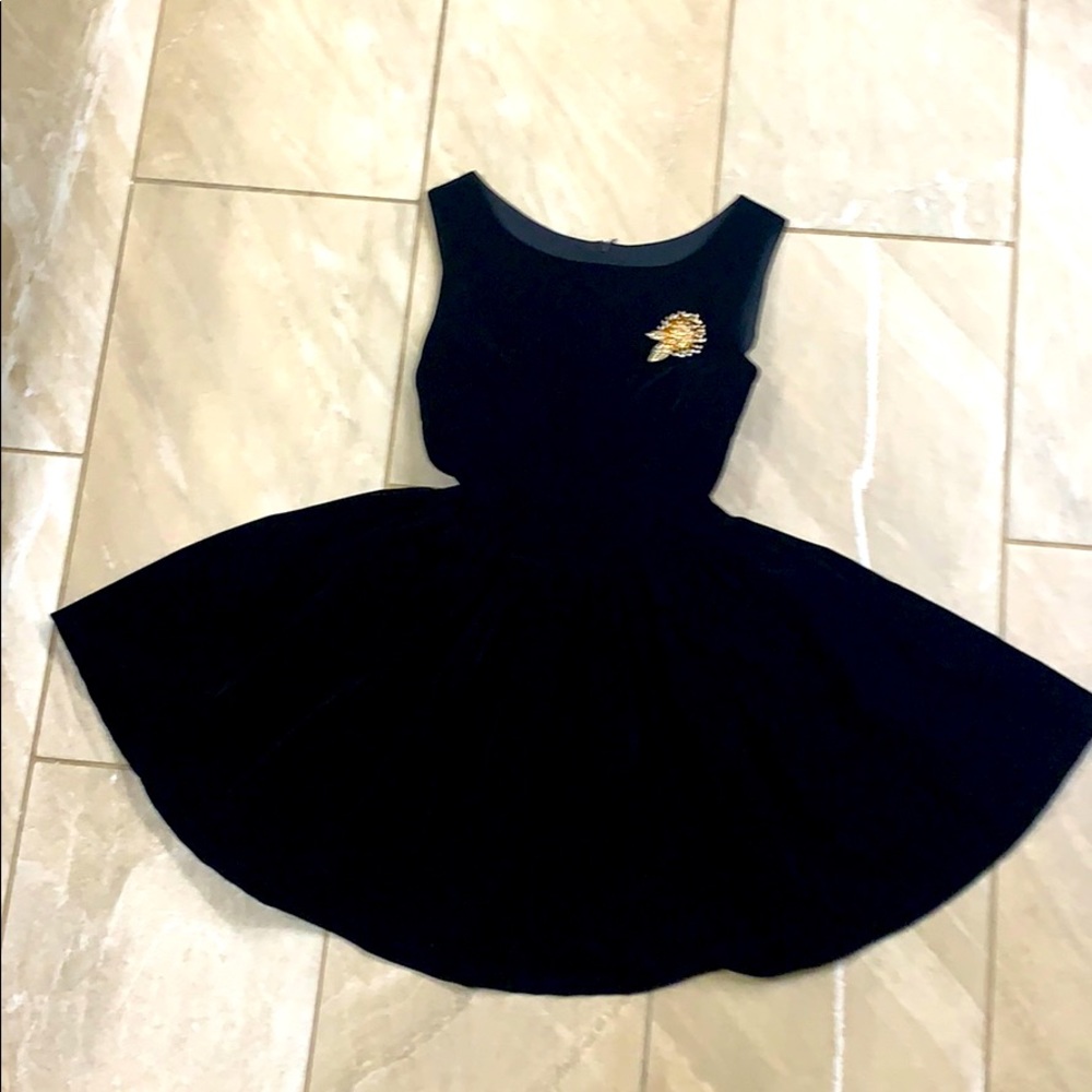 Costumed Audrey Hepburn black dress